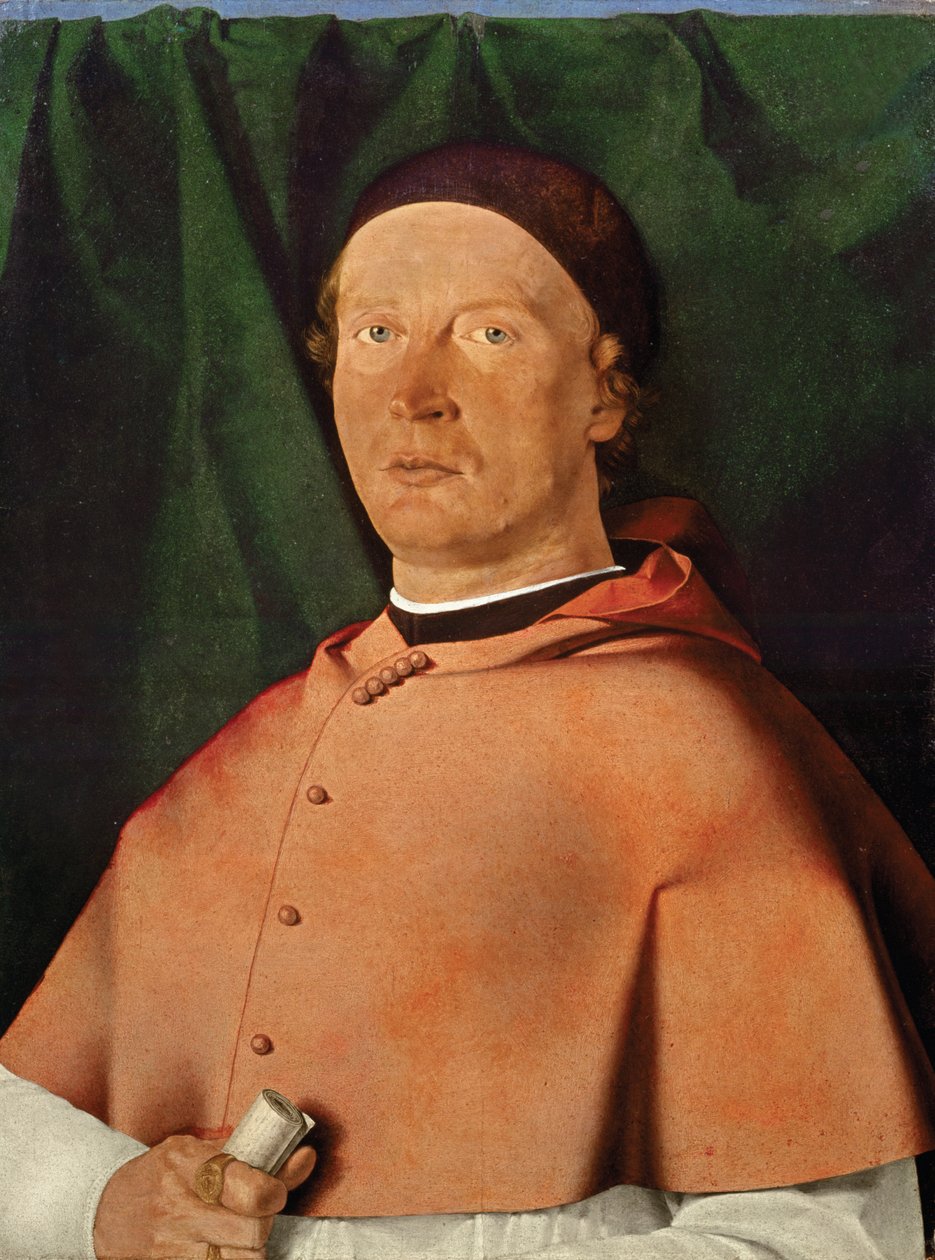 Portret biskupa Bernardino de Rossi, ok. 1505 autorstwa Lorenzo Lotto