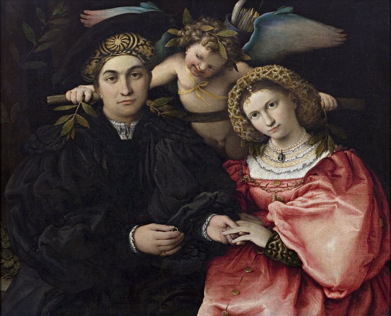 Portret Marsilio Cassottiego i jego narzeczonej Faustyny autorstwa Lorenzo Lotto