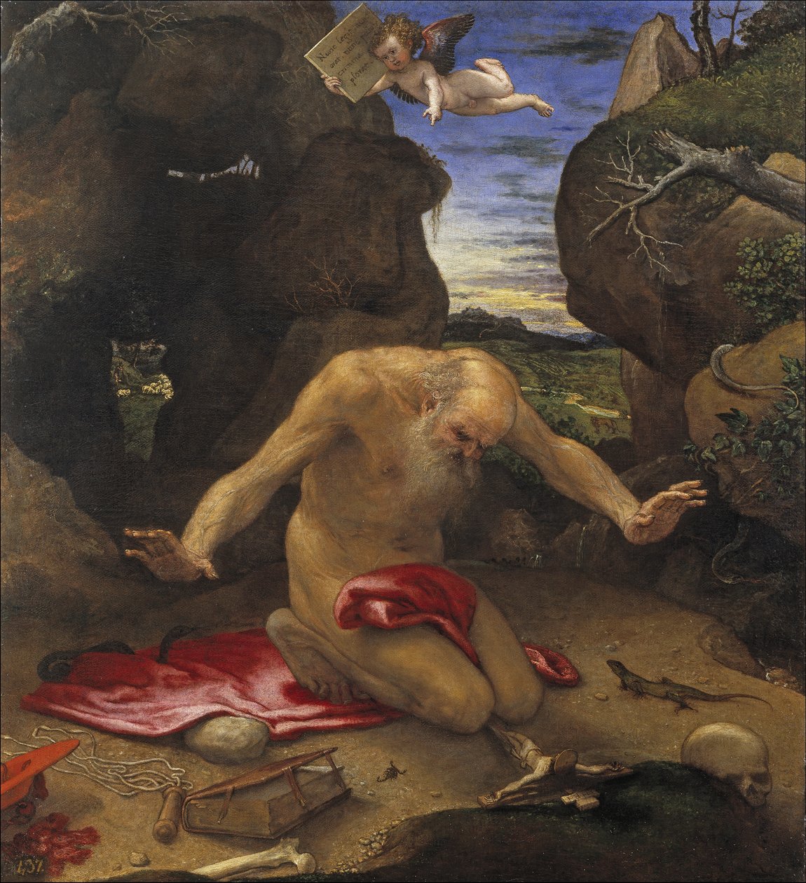 Święty Hieronim autorstwa Lorenzo Lotto