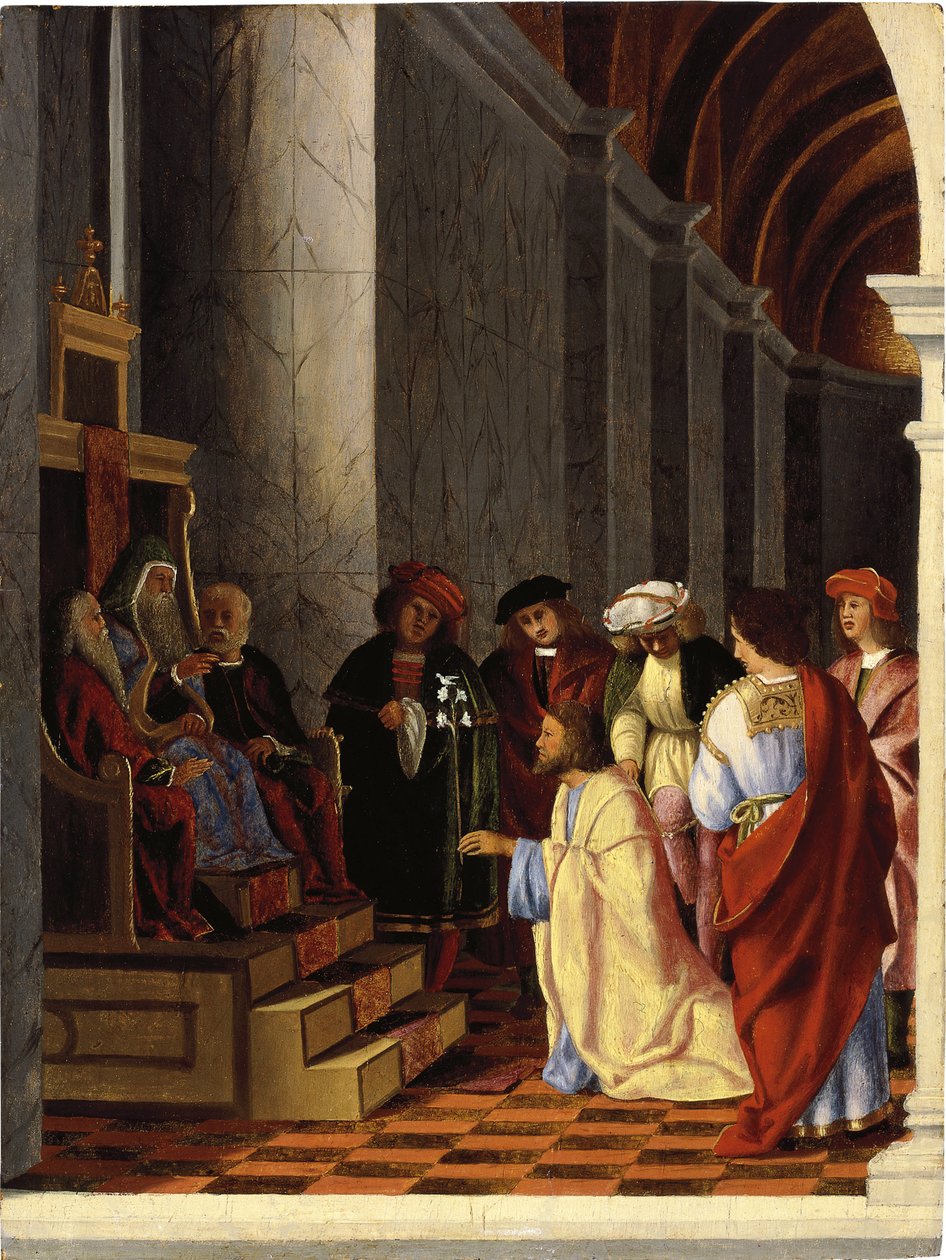 Święty Józef przed Arcykapłanem autorstwa Lorenzo Lotto