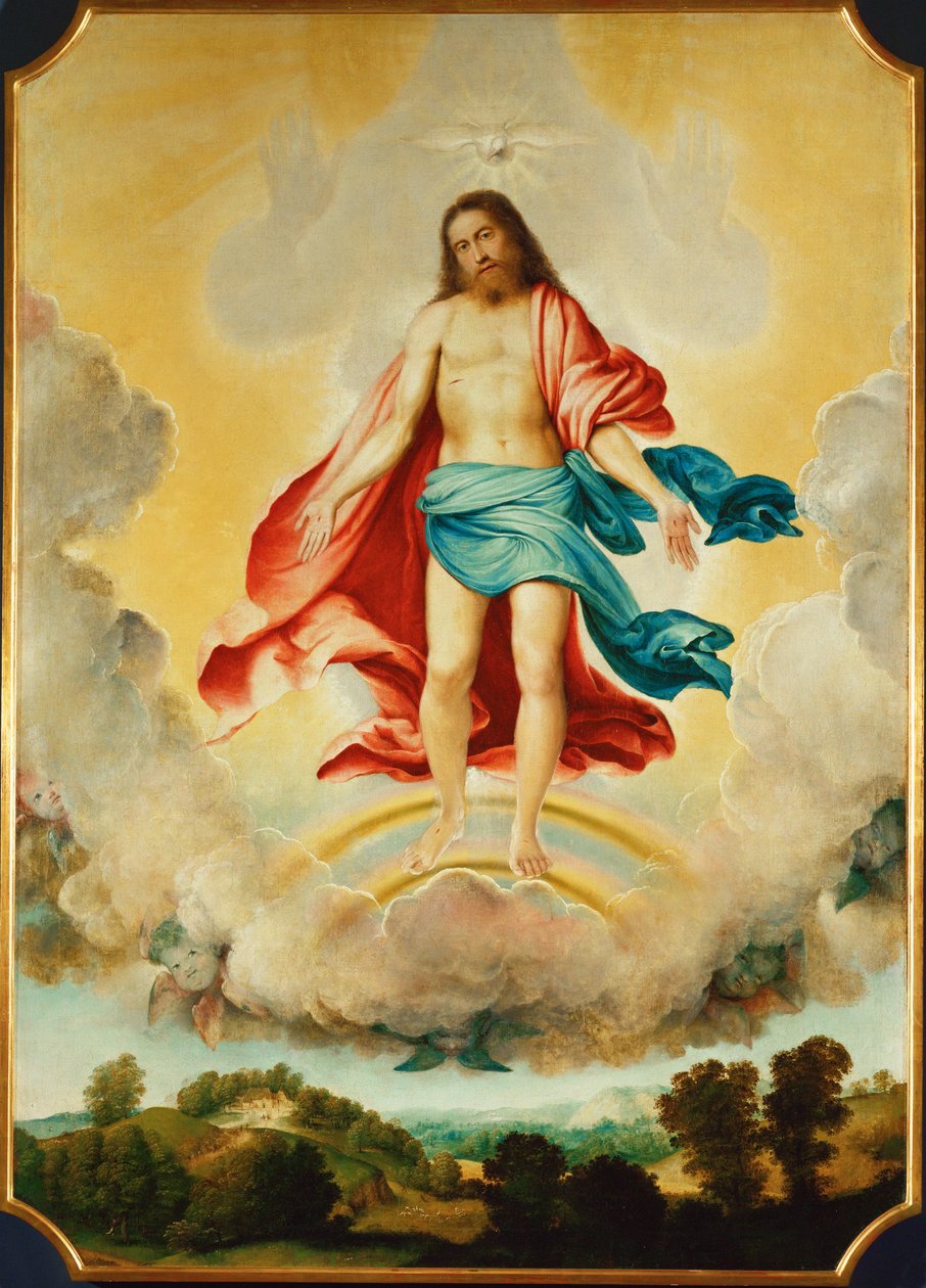 Trójca Święta (obraz na płótnie) autorstwa Lorenzo Lotto