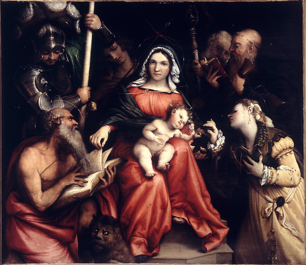 Mistyczne zaślubiny św. Katarzyny, 1524. autorstwa Lorenzo Lotto