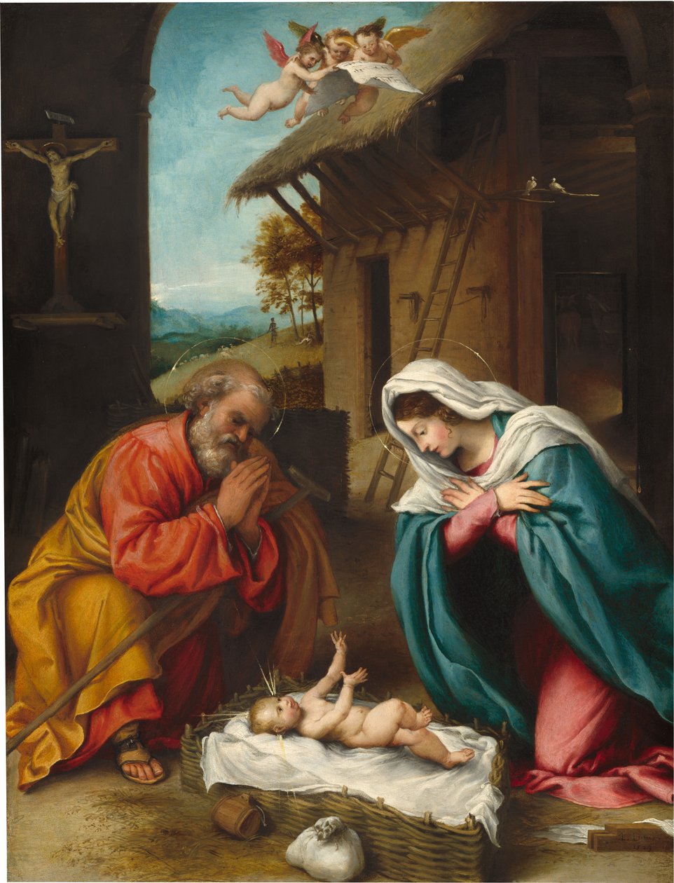 Narodzenie Chrystusa autorstwa Lorenzo Lotto