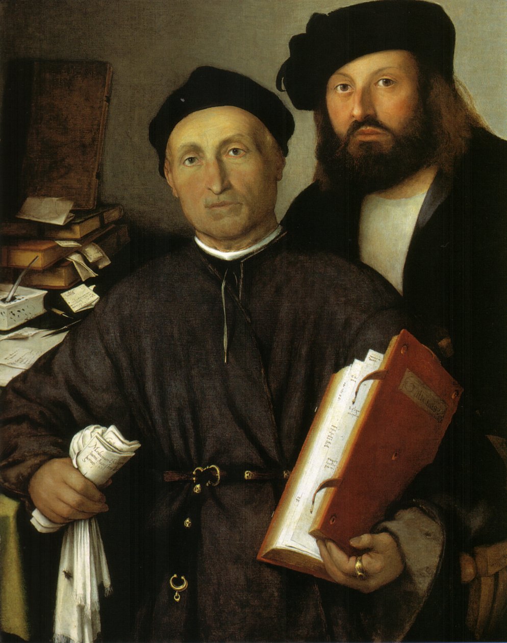 Lekarz Giovanni Agostino della Torre i jego syn, Niccolò, ok. 1515 (olej na płótnie) autorstwa Lorenzo Lotto