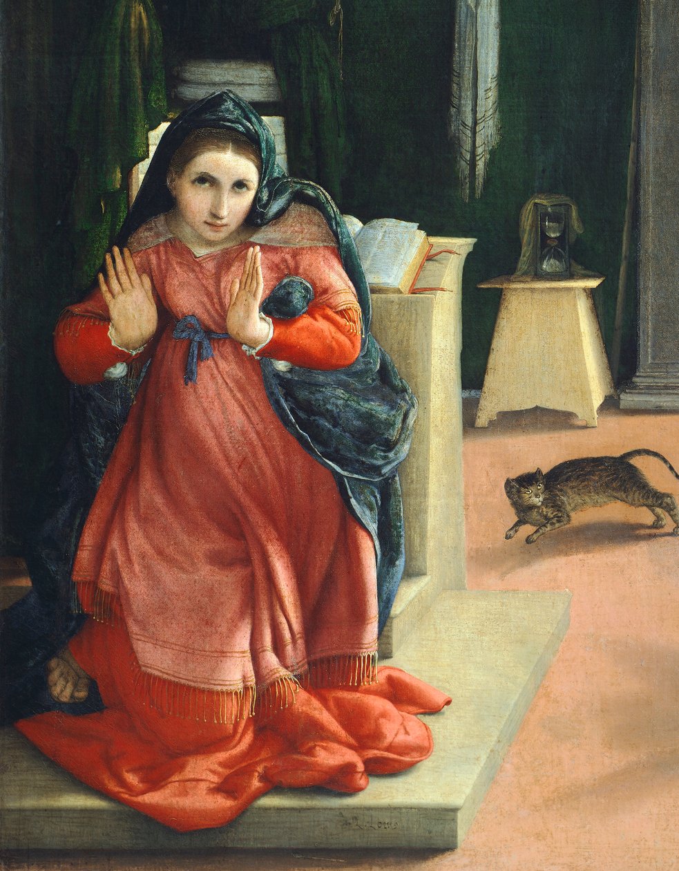 Zwiastowanie w Recanati, ok. 1532, autor Lorenzo Lotto (1480 ok. 1556), olej na płótnie autorstwa Lorenzo Lotto