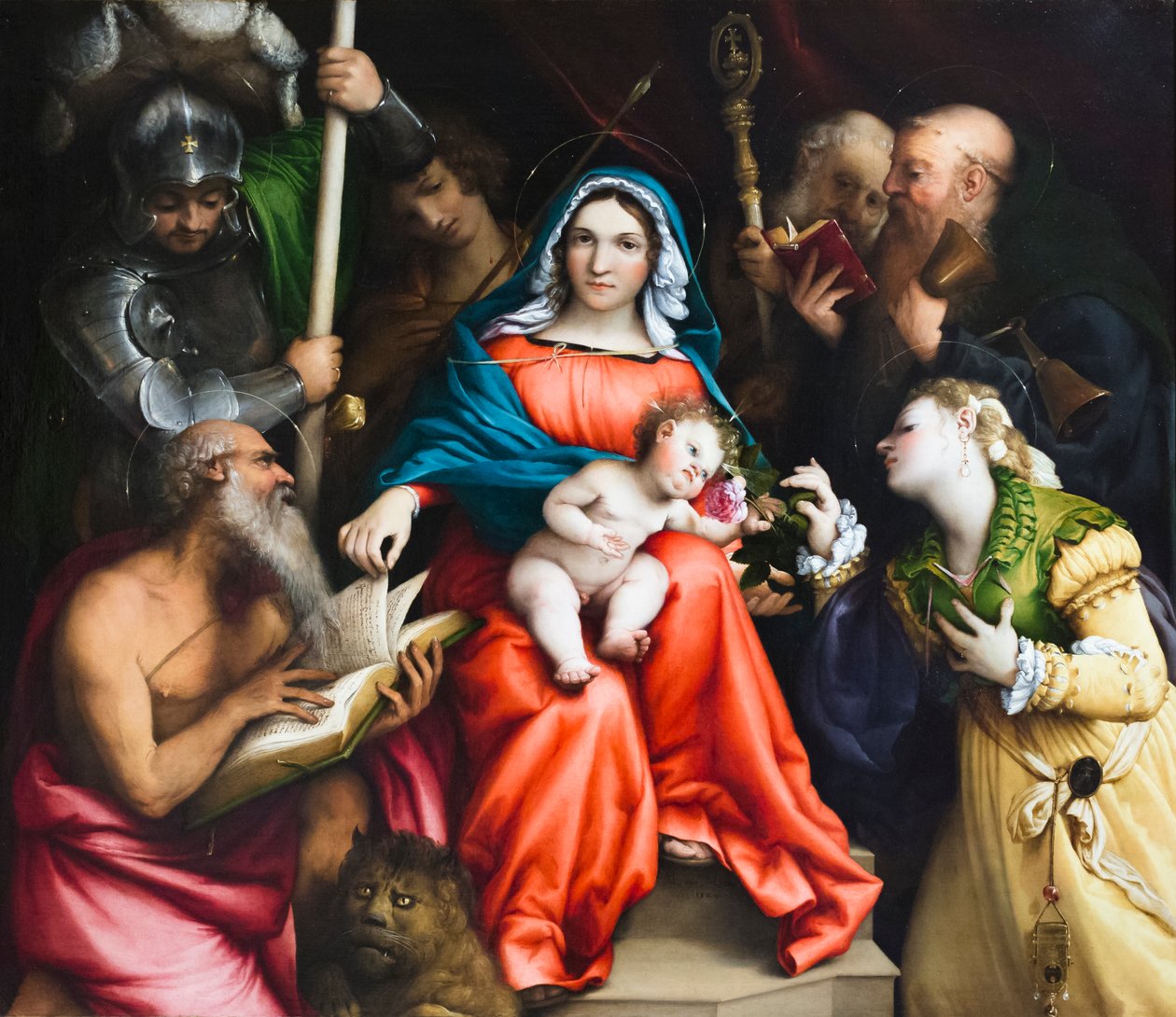 Mistyczne zaślubiny świętej Katarzyny Aleksandryjskiej autorstwa Lorenzo Lotto