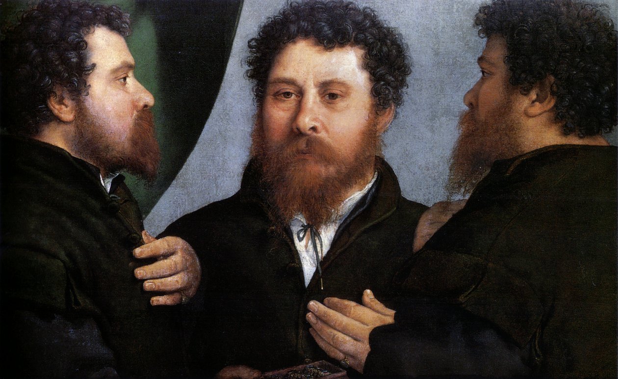 Potrójny portret złotnika (Bartolomeo Carpan) autorstwa Lorenzo Lotto