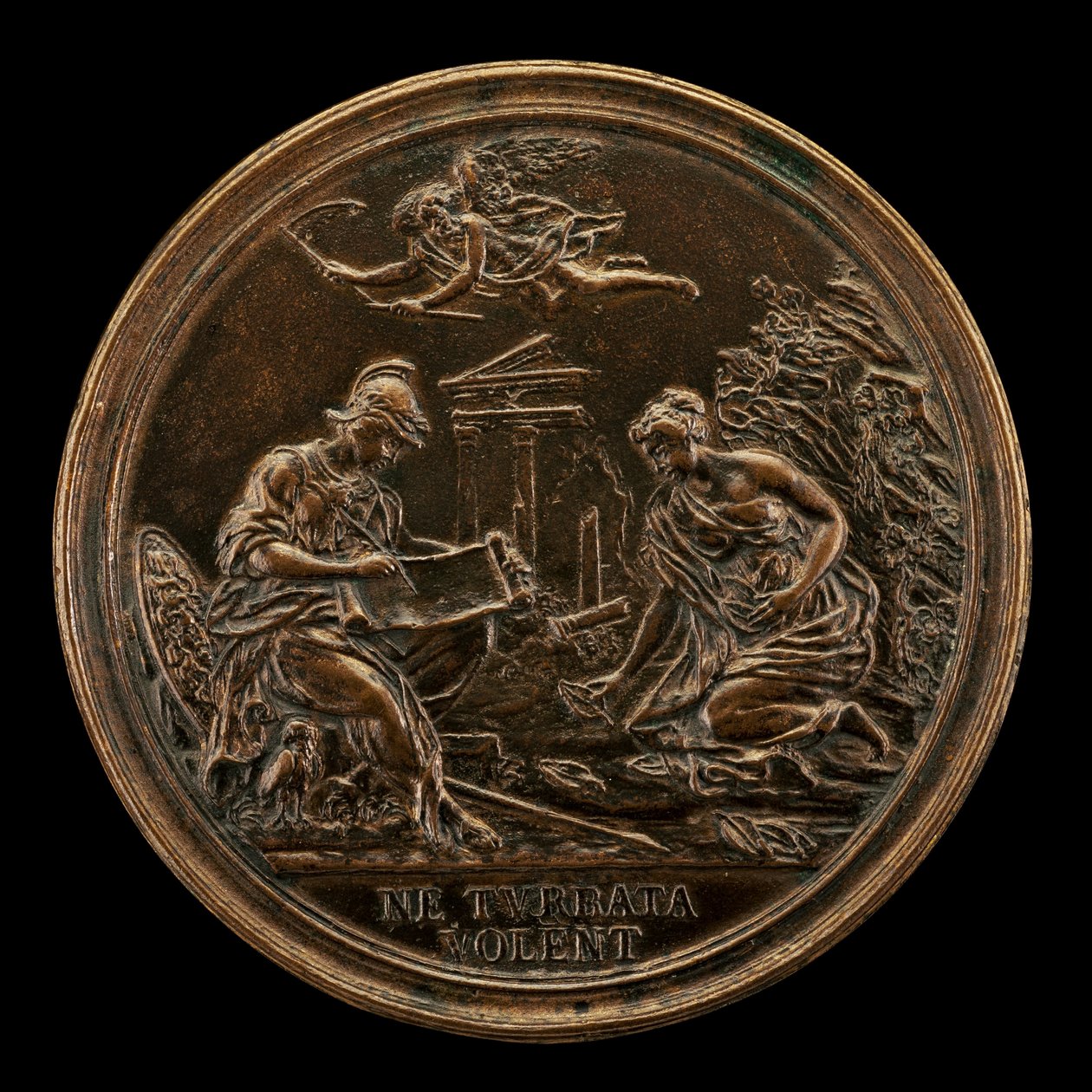 Alegoria z Minerwą, Czasem i Sybilą [rewers], 1725. autorstwa Lorenzo Maria Weber
