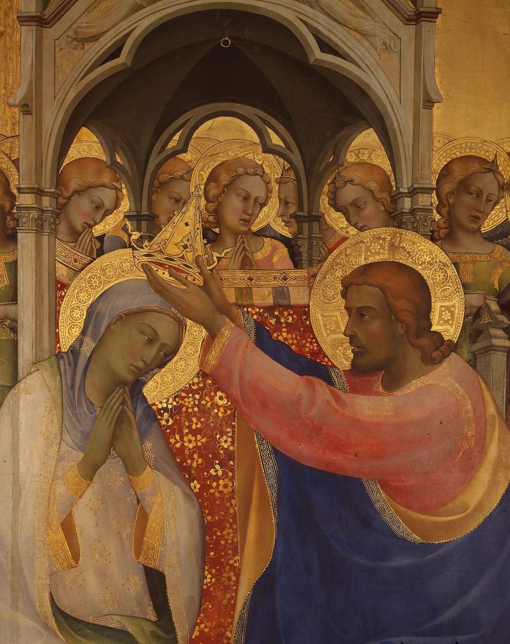 Koronacja Marii Panny, fragment autorstwa Lorenzo Monaco