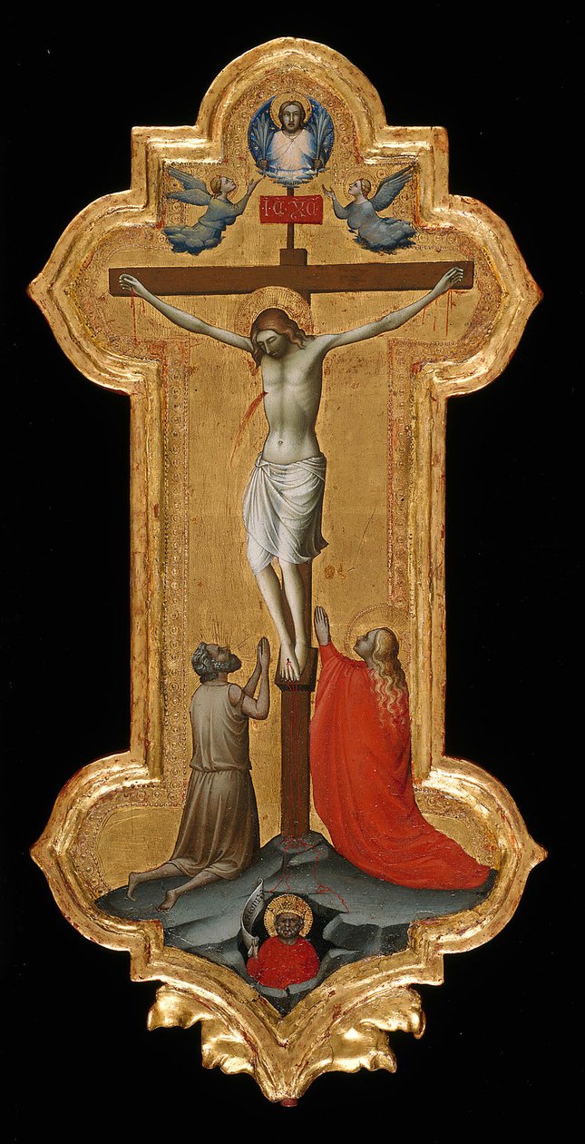 Krzyż procesyjny ze św. Marią Magdaleną i Błogosławionym Pustelnikiem, 139295. autorstwa Lorenzo Monaco