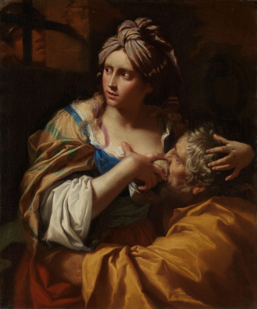 Roman Charity, c.1670 (óleo sobre tela)polonês autorstwa Lorenzo Pasinelli