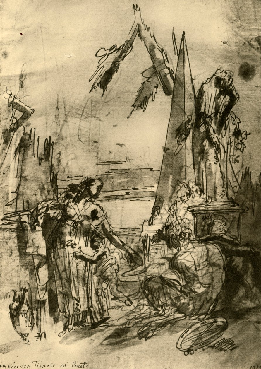 „Capriccio”, połowa XVIII wieku, 1928 r. autorstwa Lorenzo Tiepolo