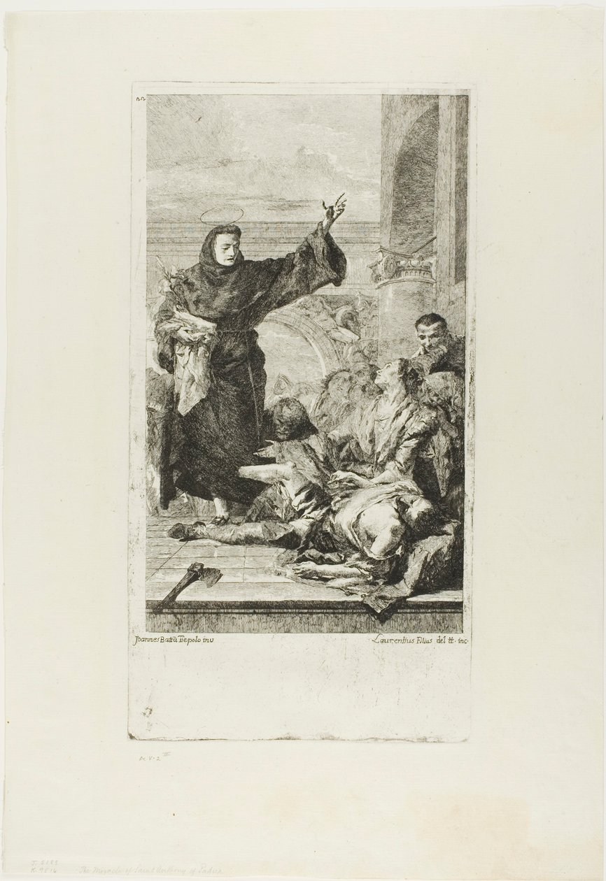 Cud św. Antoniego Padewskiego autorstwa Lorenzo Tiepolo