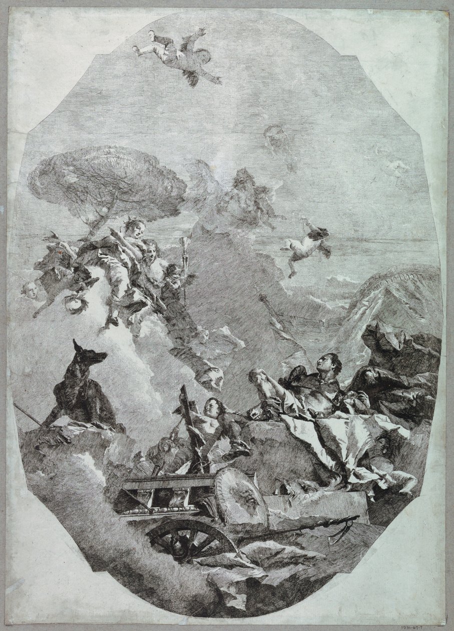 Triumf Marsa autorstwa Lorenzo Tiepolo