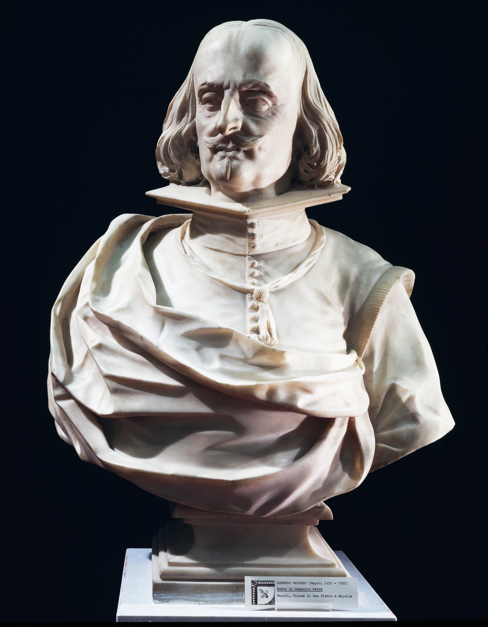 Marmurowe popiersie Domenico Petry, autorstwa Lorenzo Vaccaro (1655-1706), kościół św. Piotra w Maiella, Neapol, Włochy autorstwa Lorenzo Vaccaro