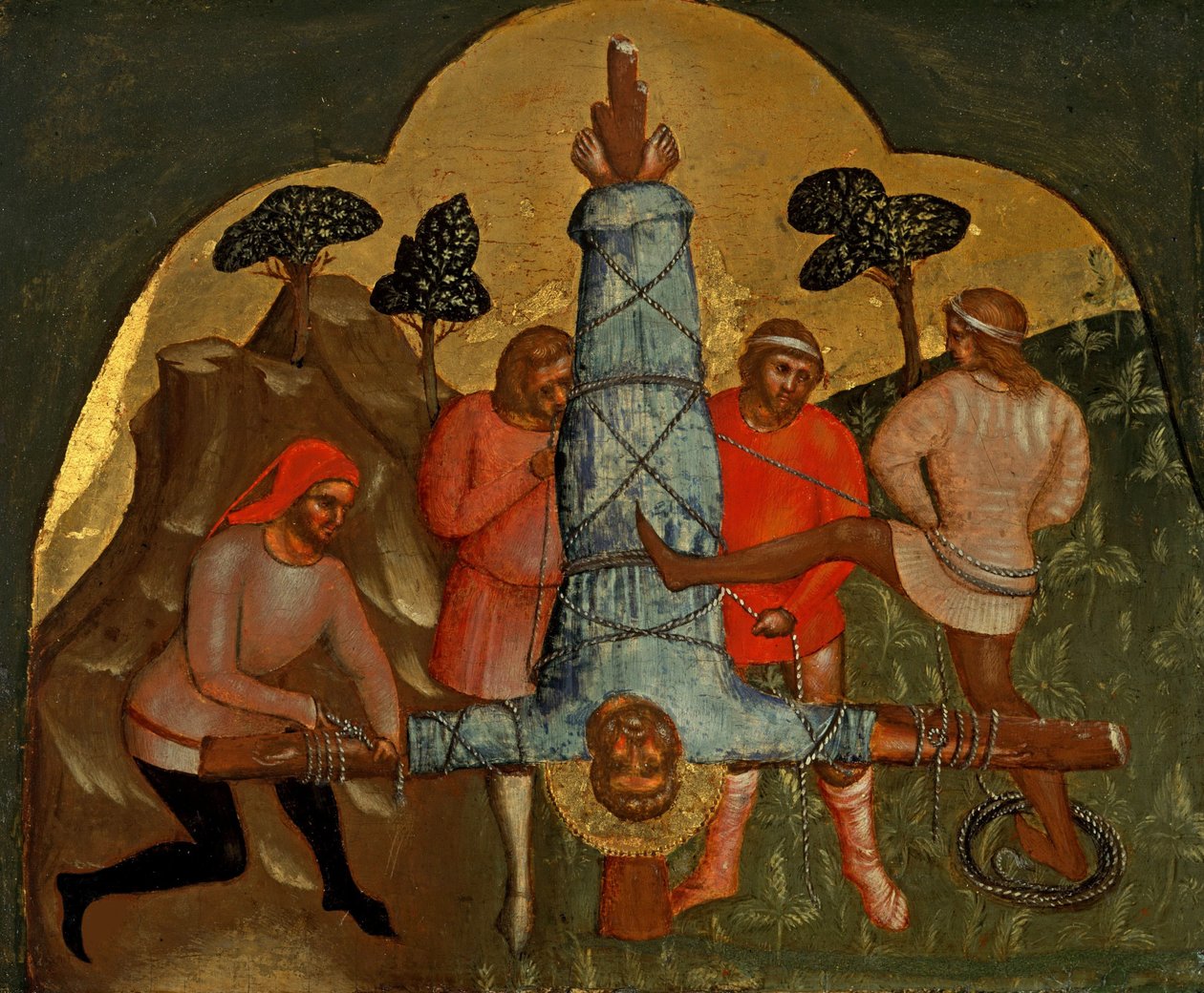 Ukrzyżowanie Petera Predelli Panel, ok. 1370. autorstwa Lorenzo Veneziano