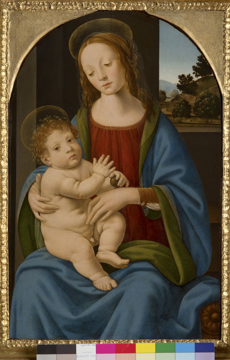 Madonna z Dzieciątkiem, 1485-90 autorstwa Lorenzo di Credi