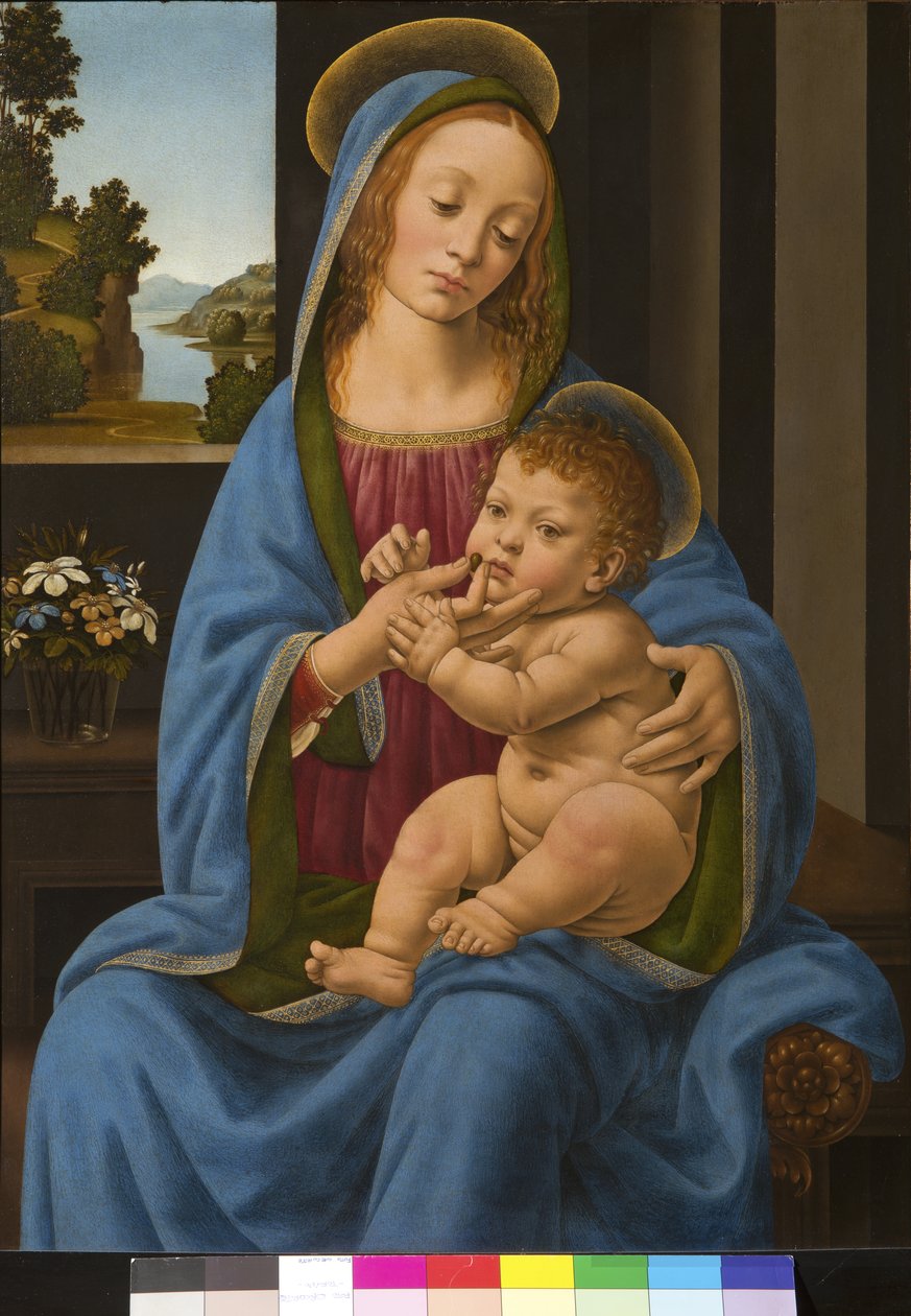 Madonna z Dzieciątkiem, 1485-90 autorstwa Lorenzo di Credi