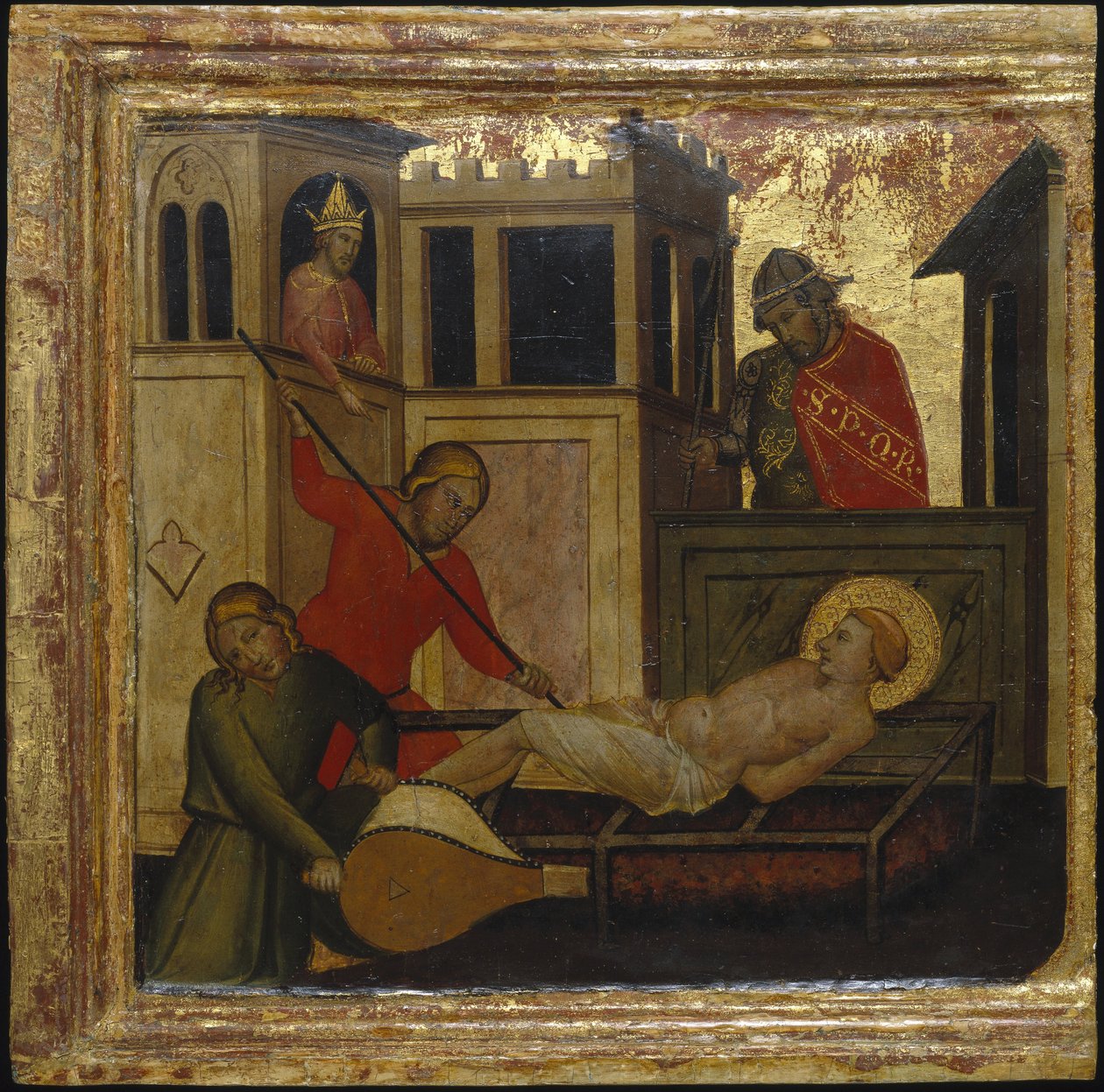 Męczeństwo św. Wawrzyńca. Sceny z życia św. Wawrzyńca, predella, ok. 1412 autorstwa Lorenzo di Niccolò