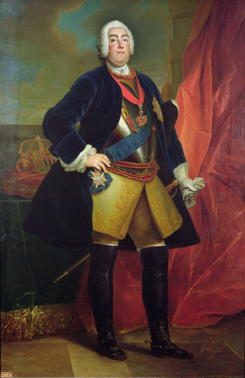 Fryderyk August II (1696-1763) elektor saski autorstwa Louis de Silvestre