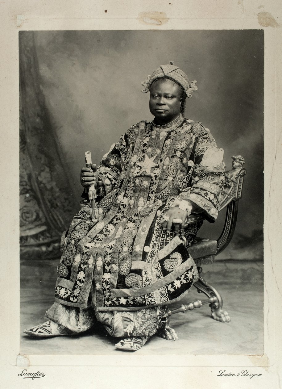 Tegumada Ademola, Anglia, 1904 (odbitka żelatynowo-srebrowa) autorstwa Louis Adolph Langfier