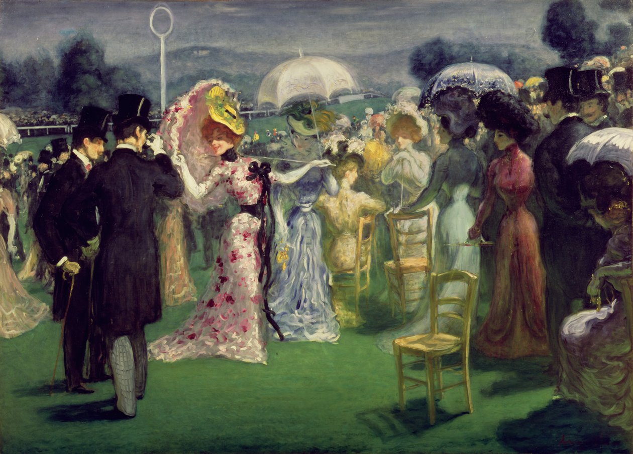 Na wyścigach, c.1895 autorstwa Louis Anquetin