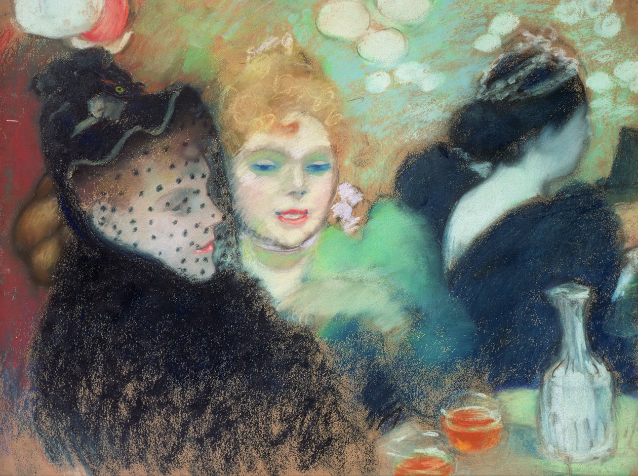 Scena barowa, ok. 1891 (pastel na tekturze) autorstwa Louis Anquetin