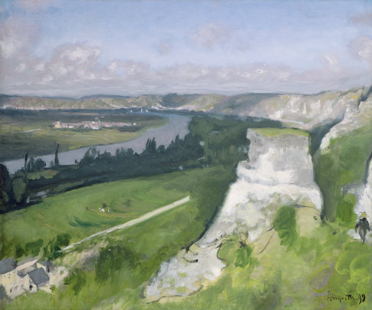 Sekwana w pobliżu Rouen, 1892 autorstwa Louis Anquetin