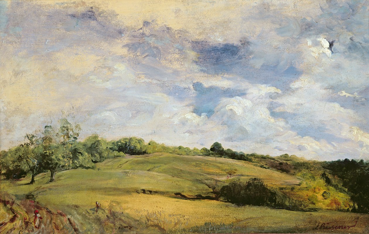 Krajobraz i chmury autorstwa Louis Antoine Leon Riesener