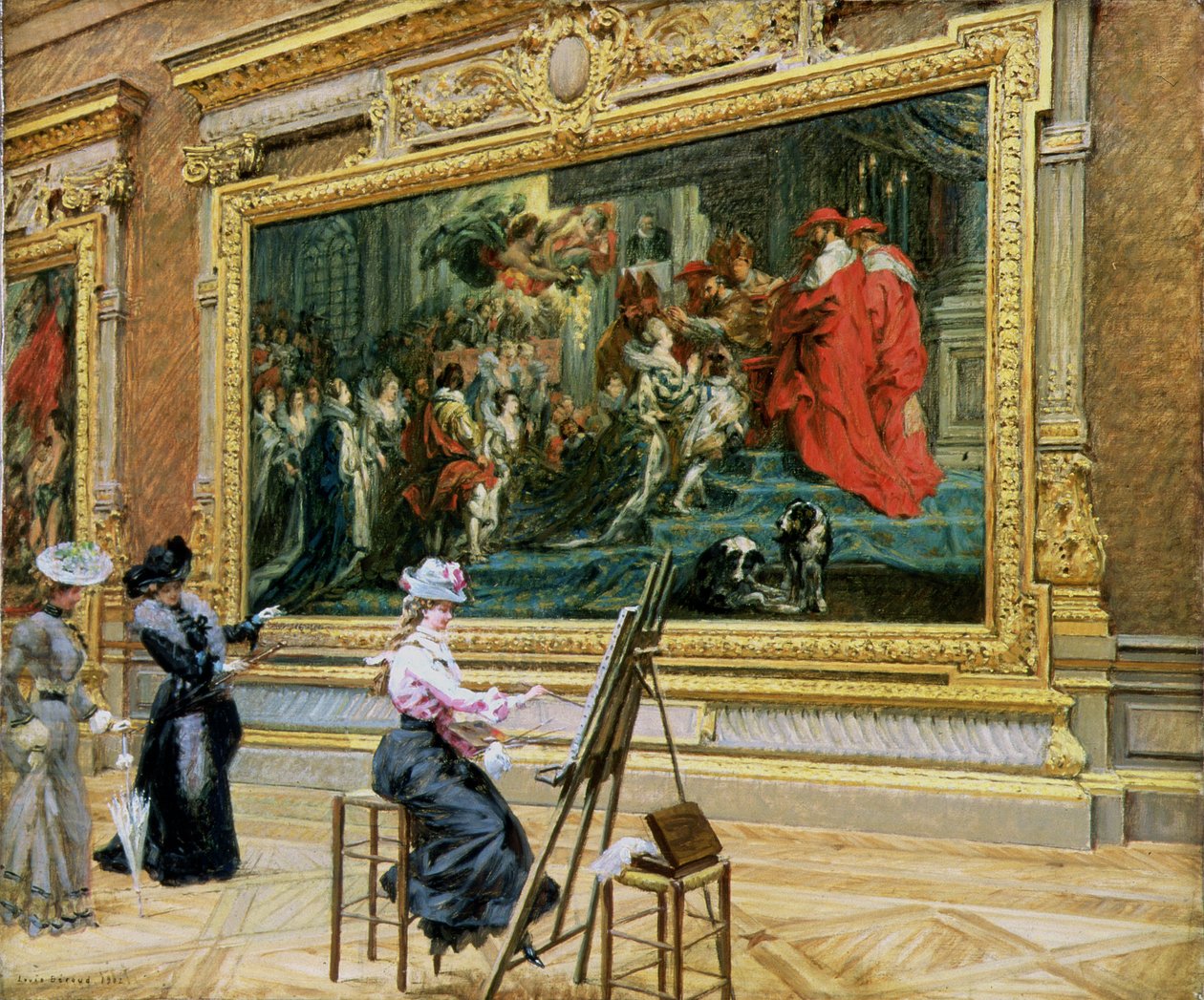 Najgorętszy uczeń w pokoju Rubensa, 1902 autorstwa Louis Beroud