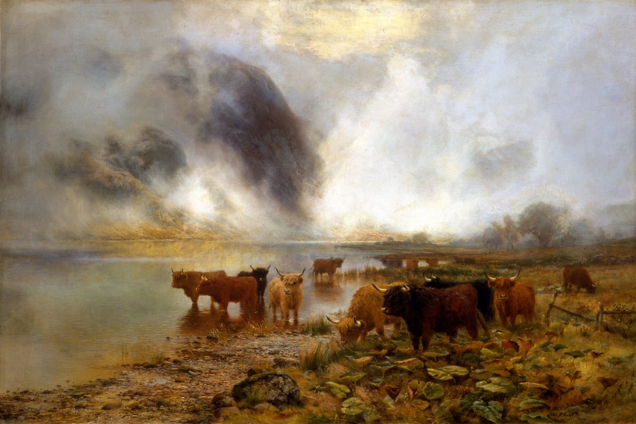 Jezioro Highland, 1899 autorstwa Louis Bosworth Hurt