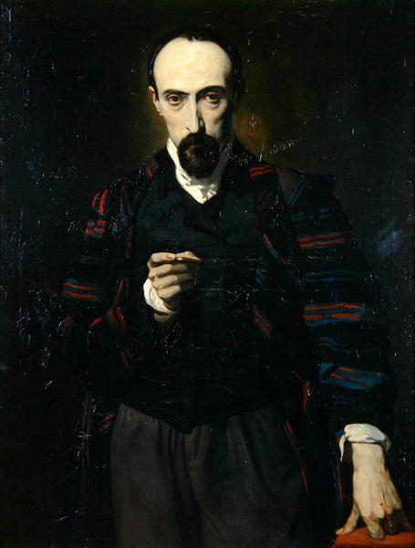 Portret Achille Deveria (1800-57) autorstwa Louis Boulanger