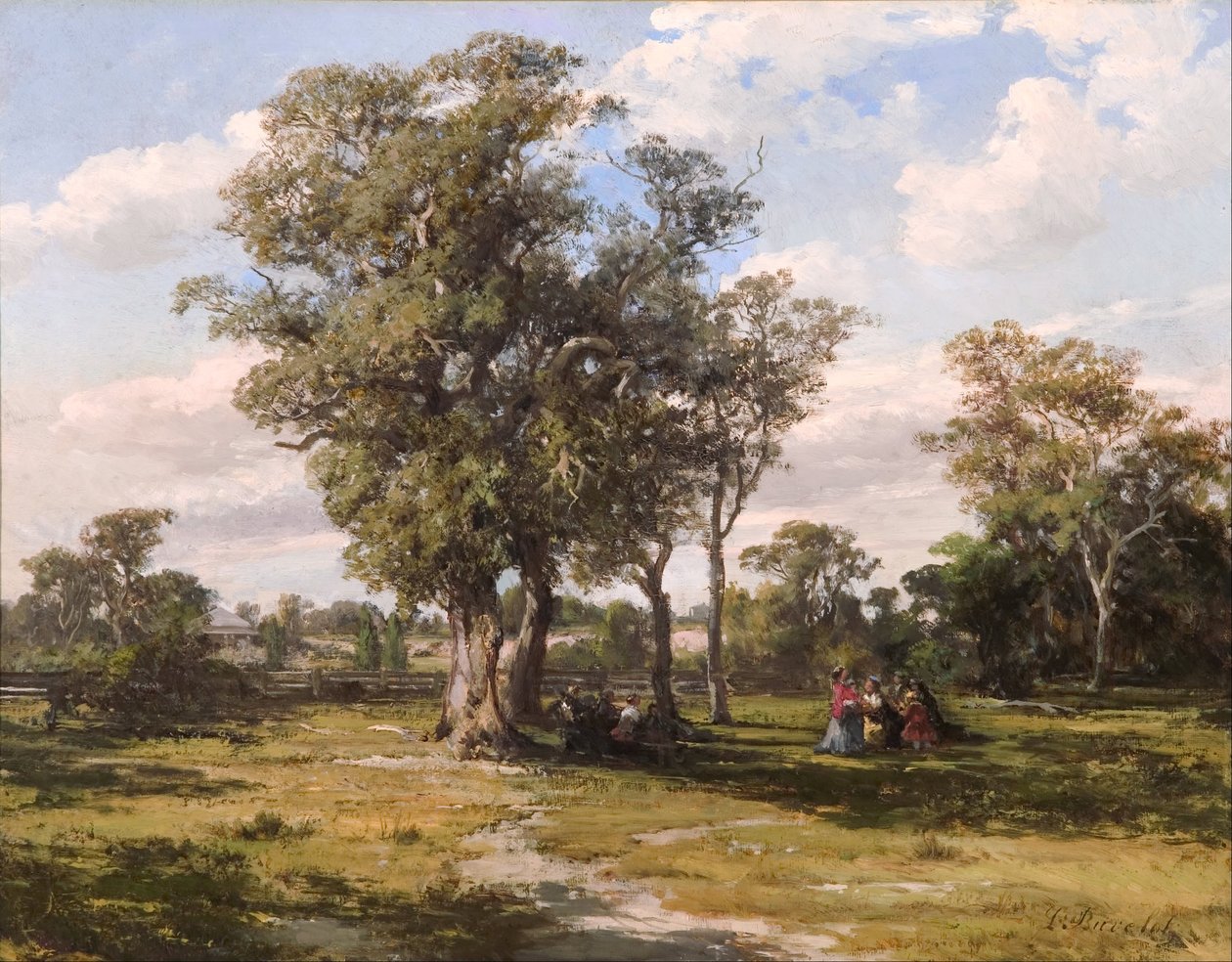 Park St Kilda autorstwa Louis Buvelot