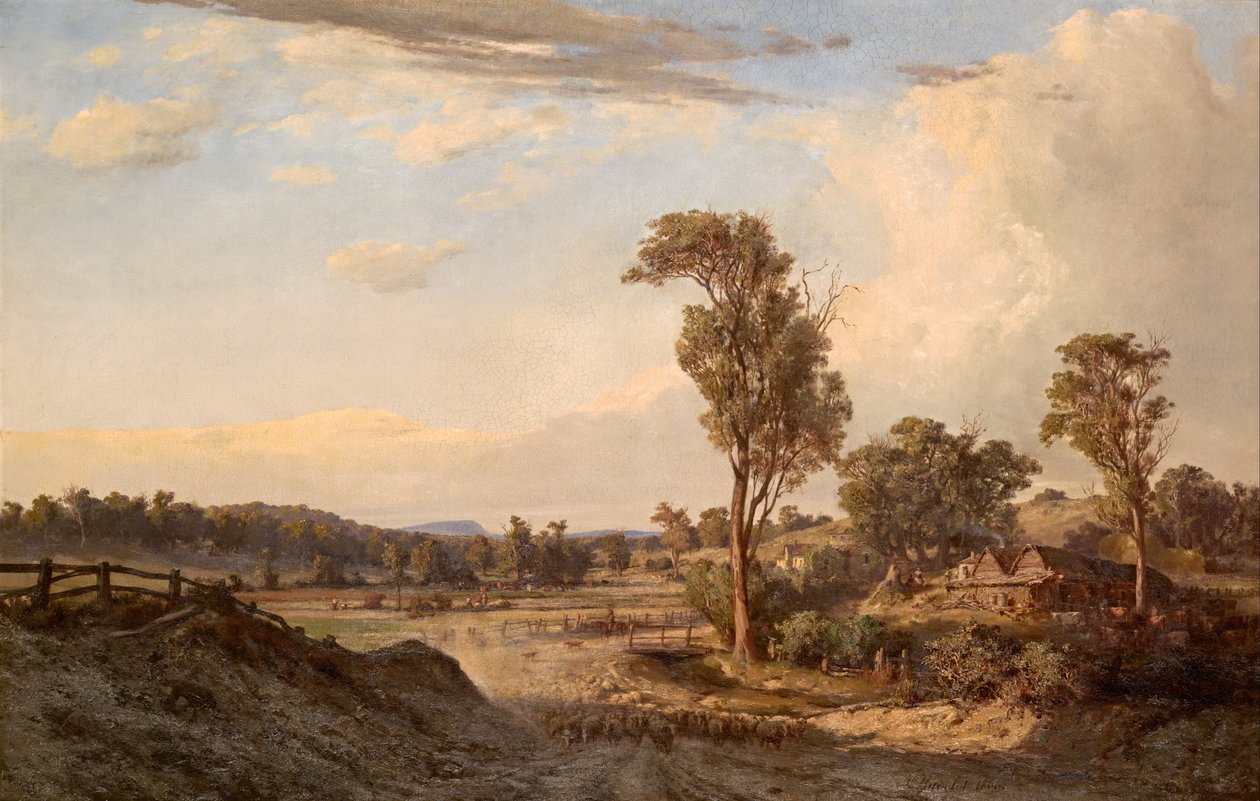 Letnie popołudnie, Templestowe autorstwa Louis Buvelot