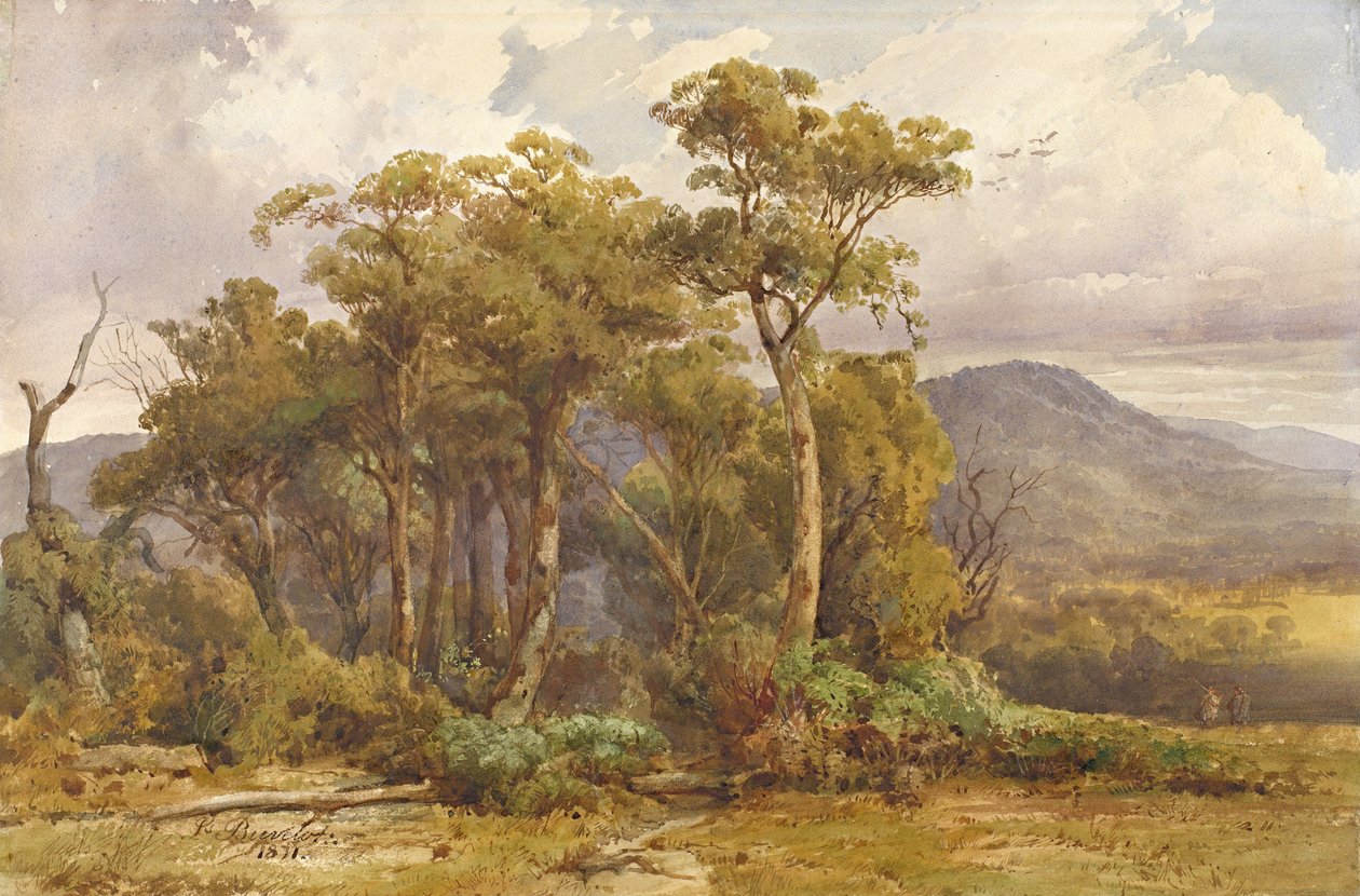 Mieszkania Yarra autorstwa Louis Buvelot