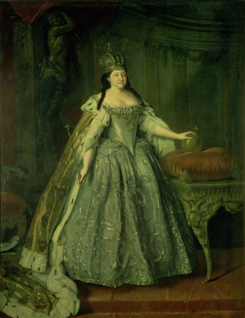 Portret cesarzowej Anny Iwanowny (1693-1740) 1730 autorstwa Louis Caravaque