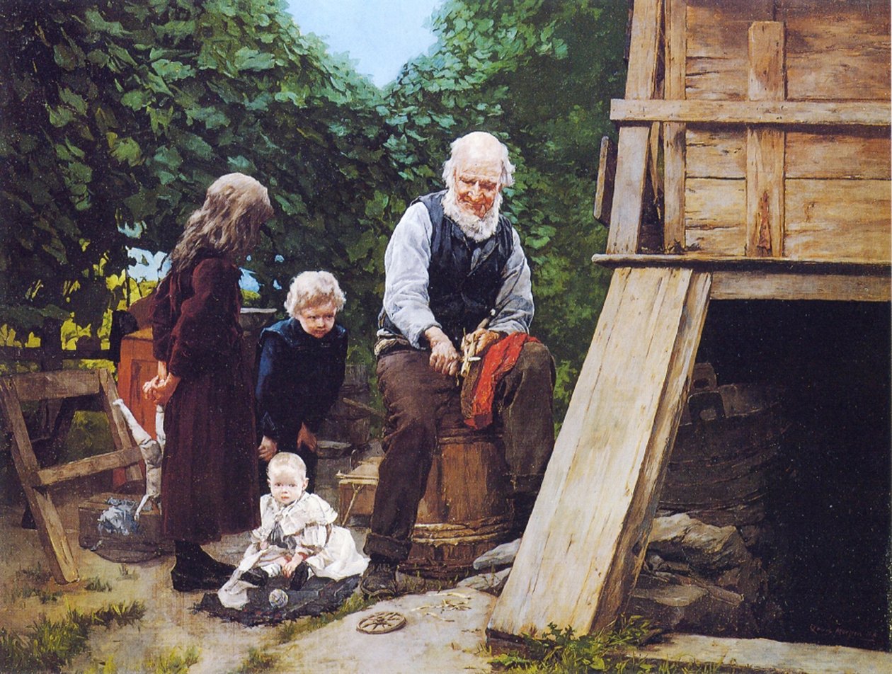 Robienie zabawki autorstwa Louis Charles Moeller