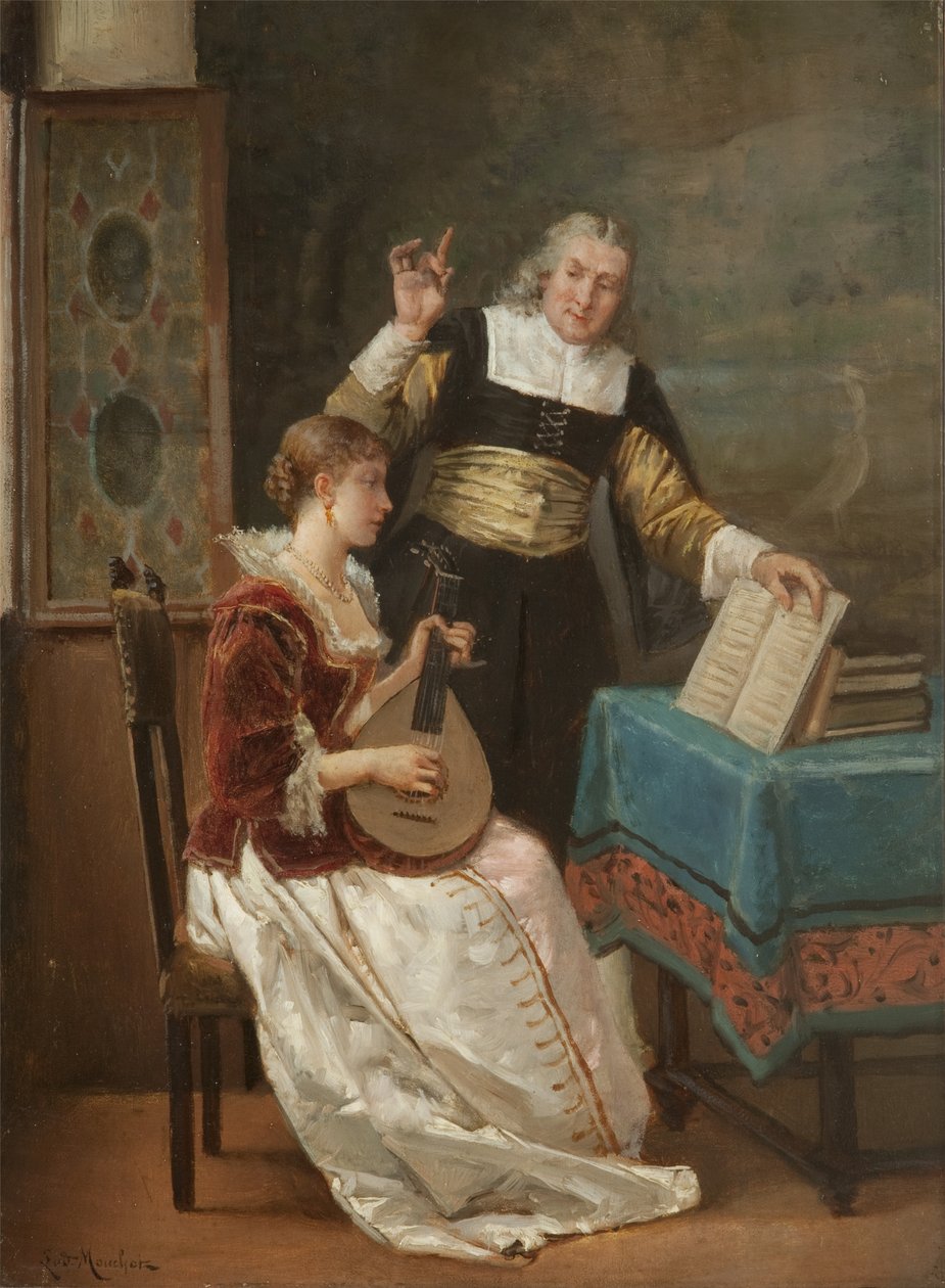 Mistrz muzyki autorstwa Louis Claude Mouchot