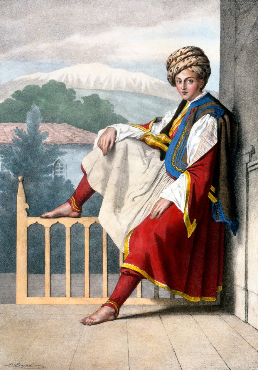 Strona Veli - Tablica XII, rycina Lemerciera z "Podróży do Aten i Konstantynopola", napisana i zilustrowana przez Dupre