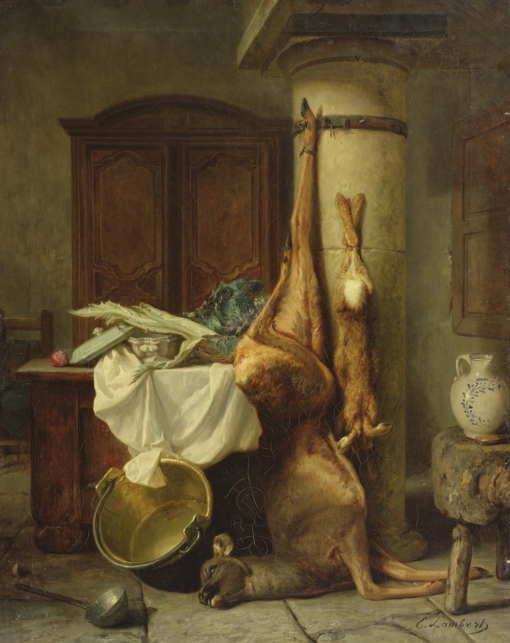 Martwa natura autorstwa Louis Eugene Lambert