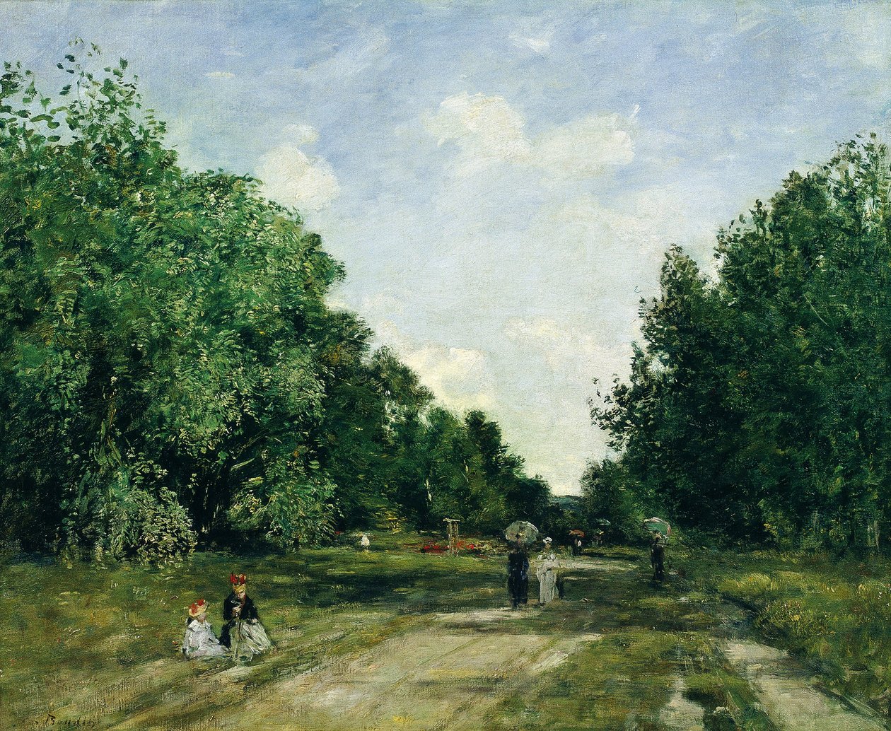 Cordier Park w Trouville autorstwa Eugene Louis Boudin