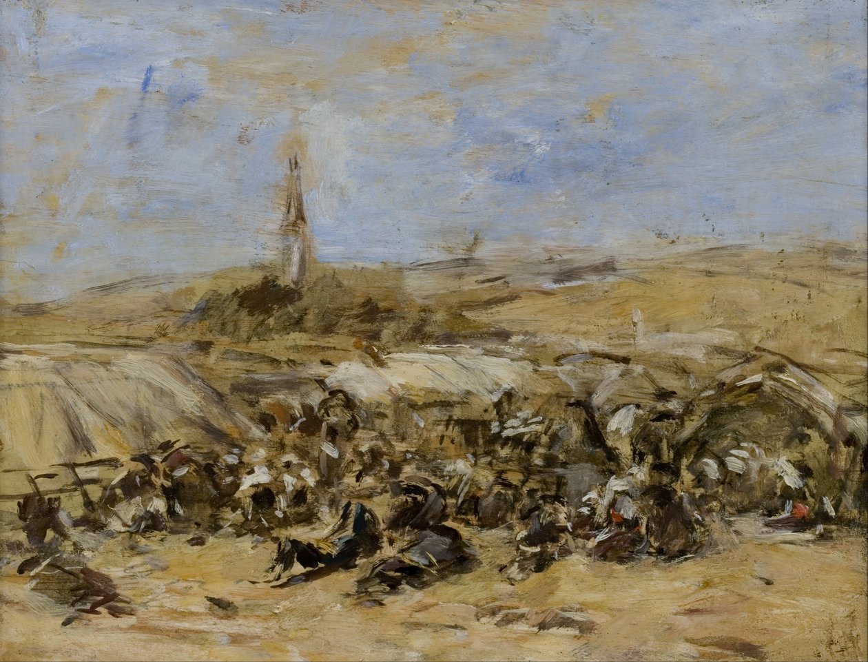 Ułaskawienie Ste-Anne-La-Palud autorstwa Eugene Louis Boudin