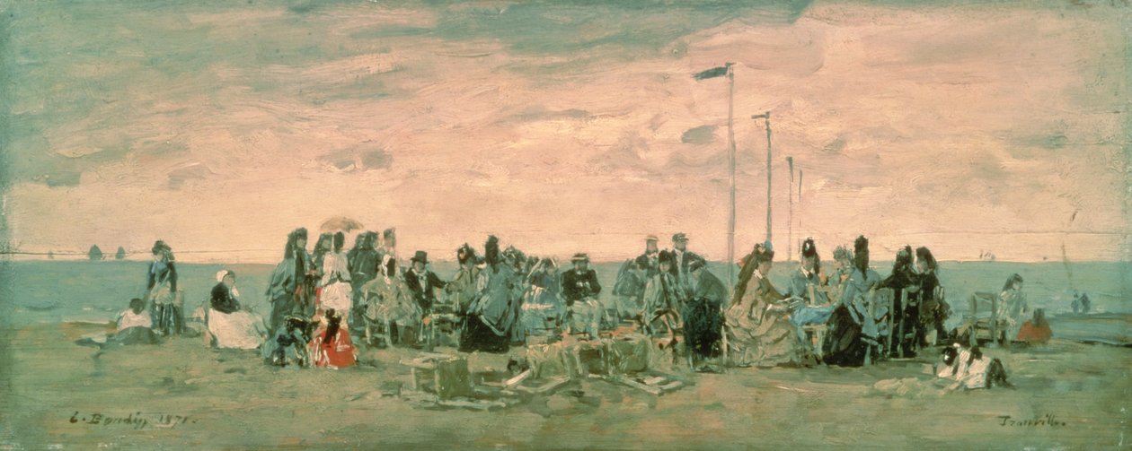 Plaża autorstwa Eugene Louis Boudin