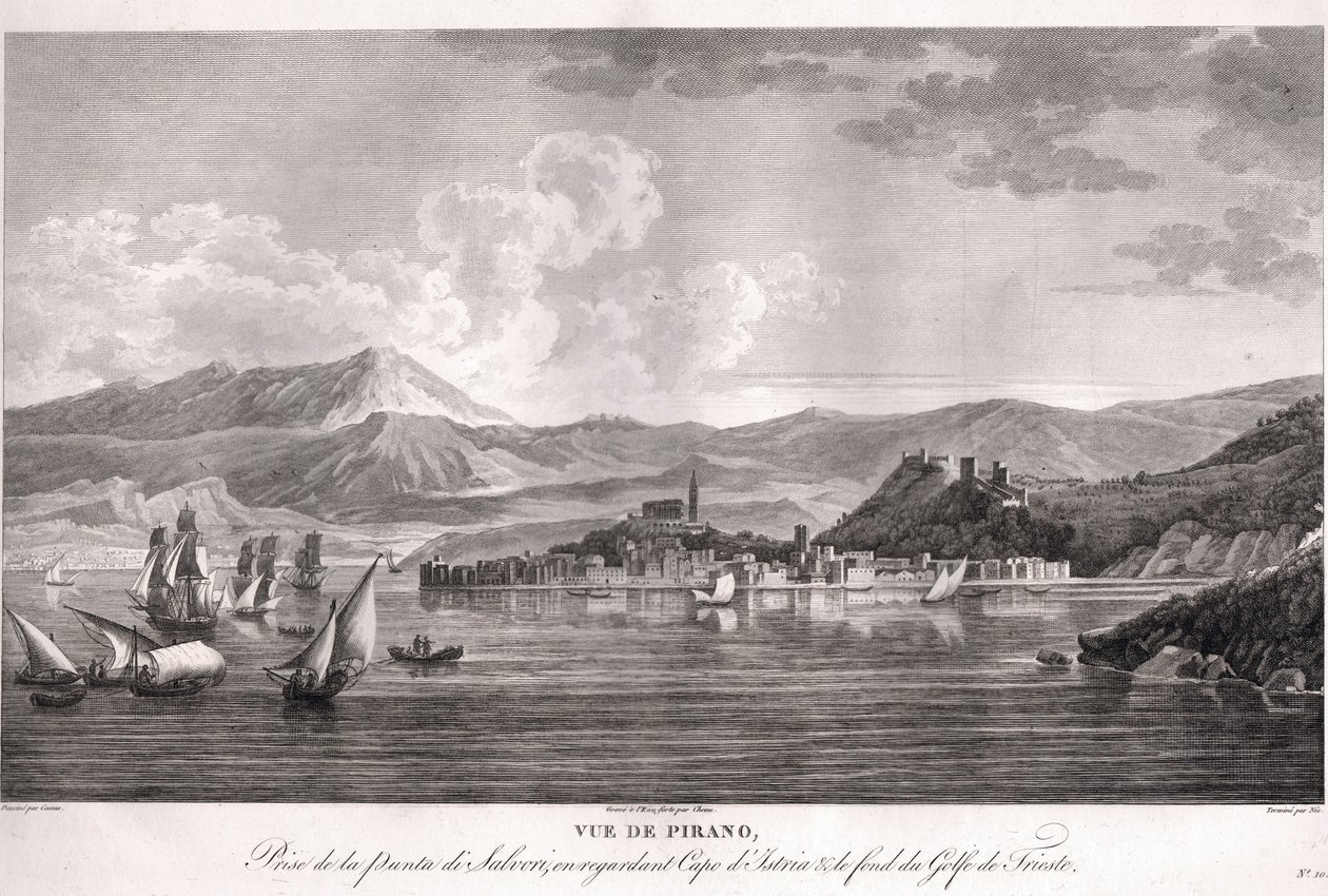 Piran autorstwa Louis Francois Cassas