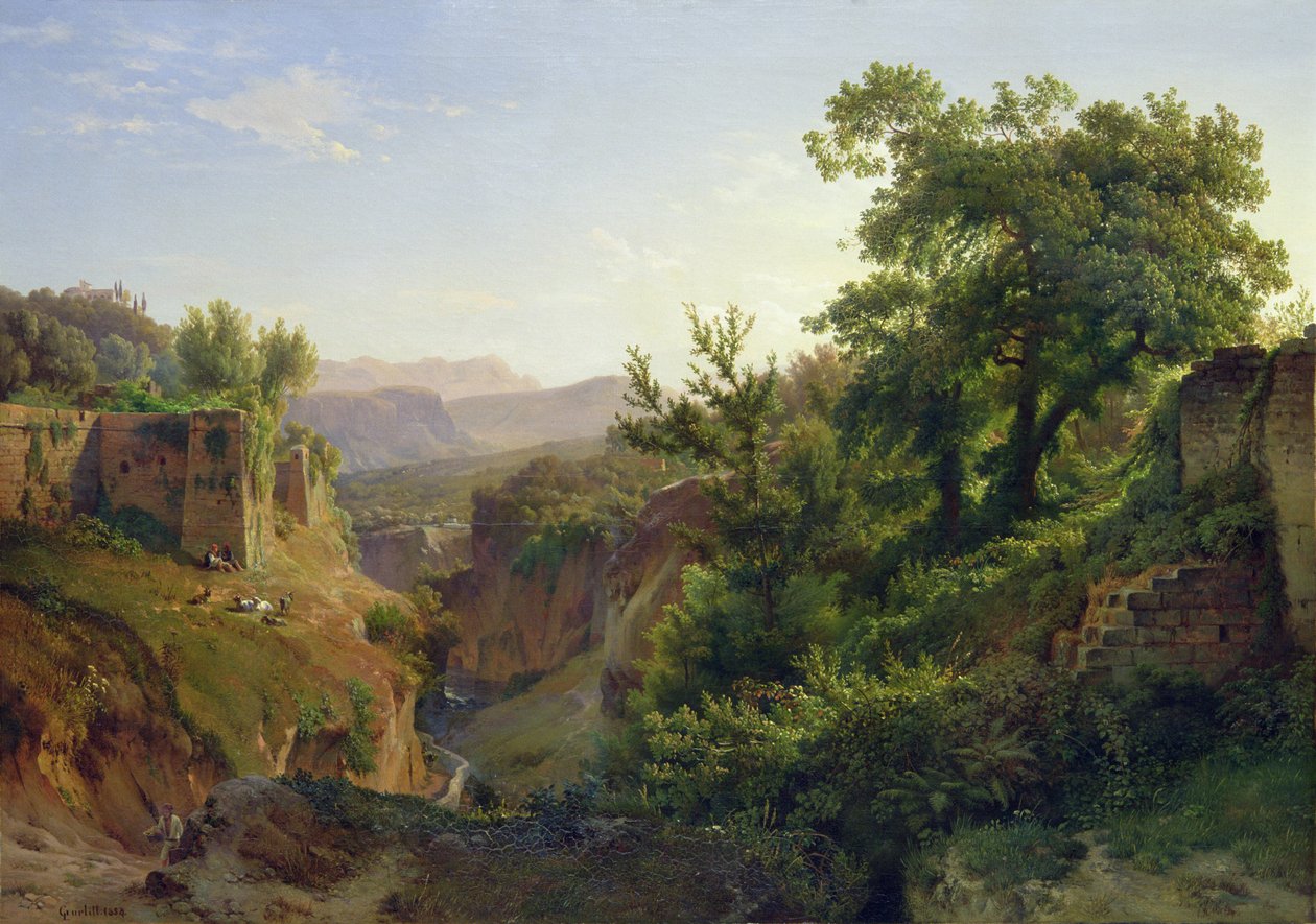Dolina niedaleko Sorrento, 1854 autorstwa Louis Gurlitt