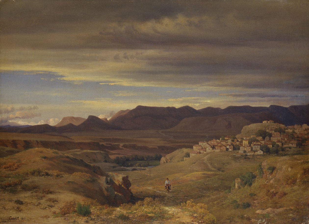 Krajobraz, 1869 autorstwa Louis Gurlitt