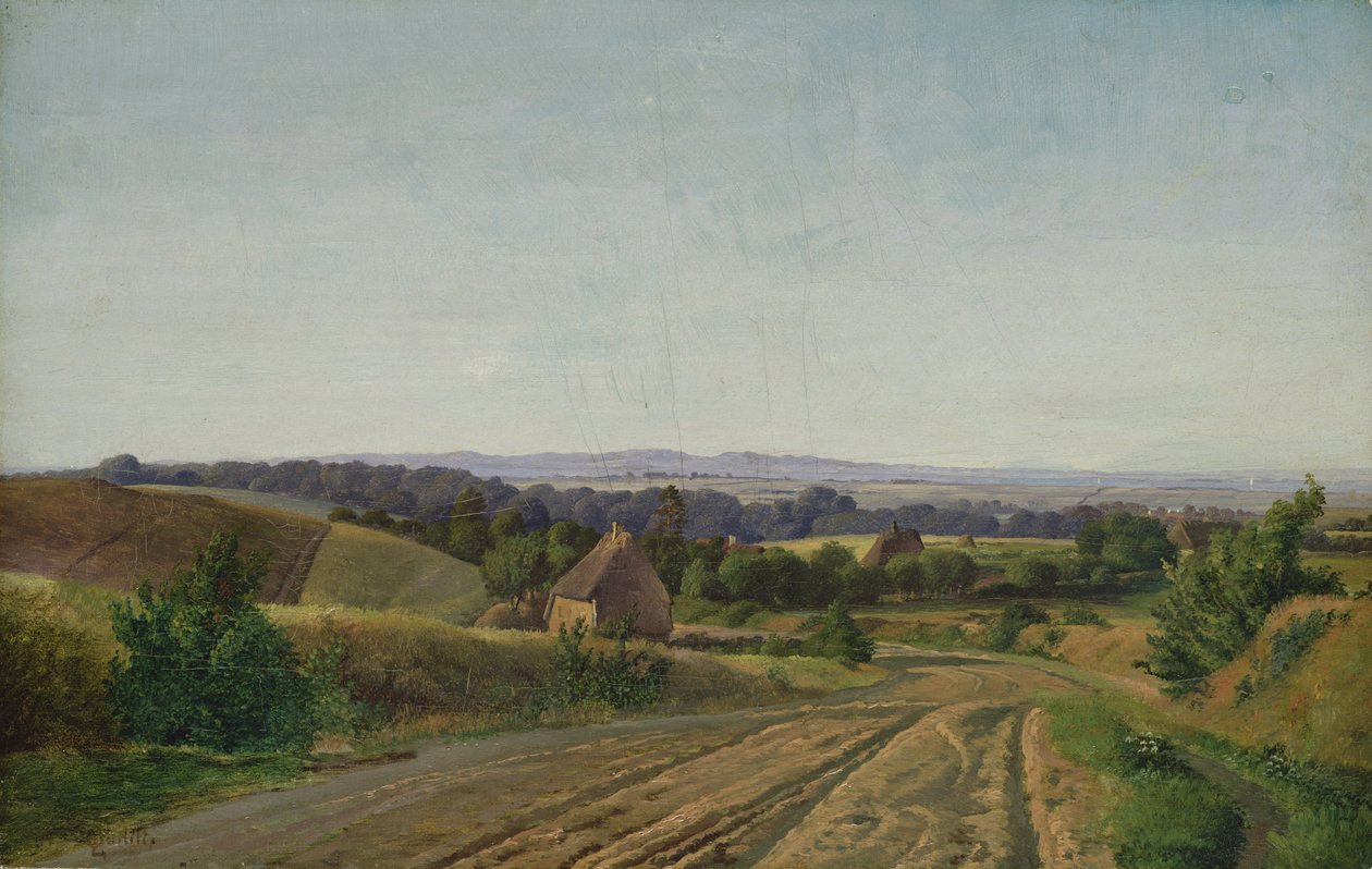 Krajobraz w Esrom w Seeland, 1834 autorstwa Louis Gurlitt