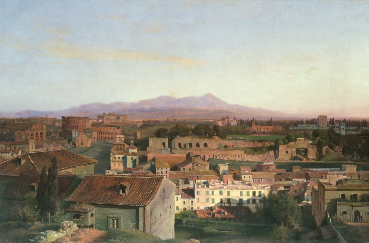 Widok z Rzymu, 1845 autorstwa Louis Gurlitt