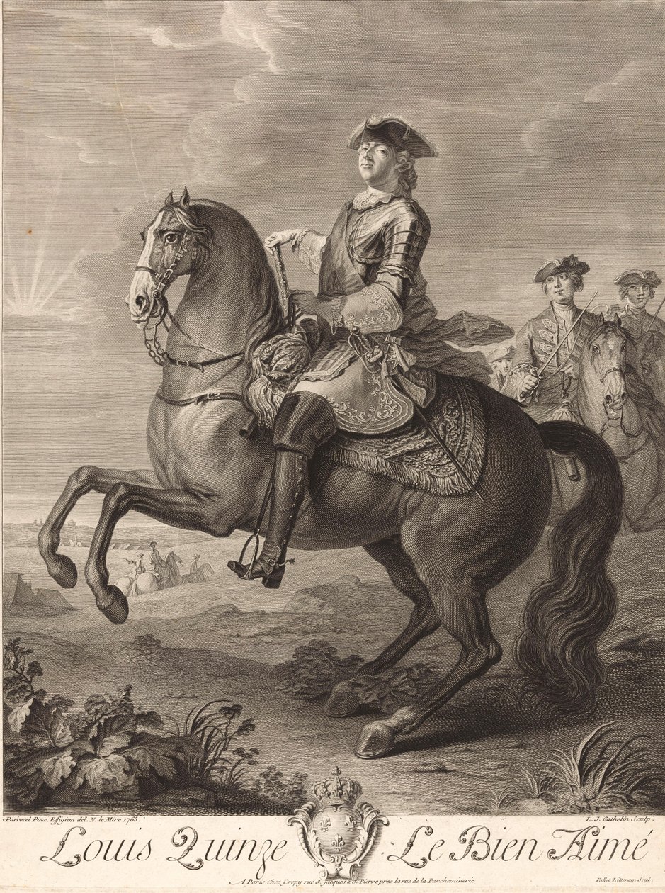 Ludwik XV autorstwa Louis Jacques Cathelin
