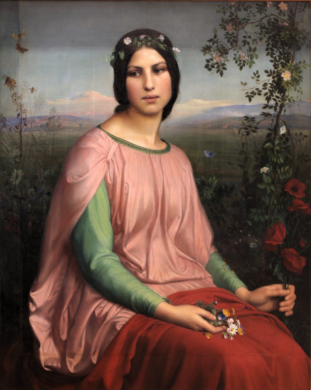 Polne kwiaty autorstwa Louis Janmot